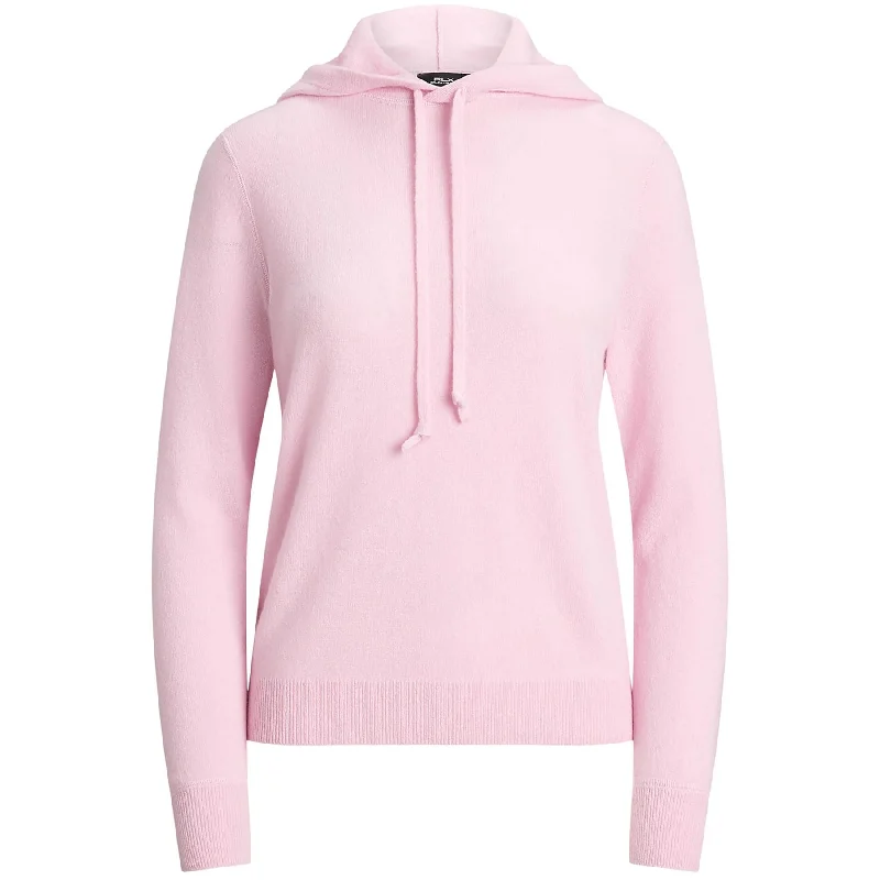 Womens RLX Cashmere Hoodie Garden Pink - SS25