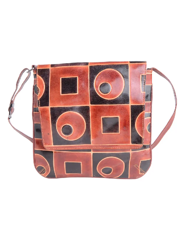 Geometric Pattern Shoulder Bag