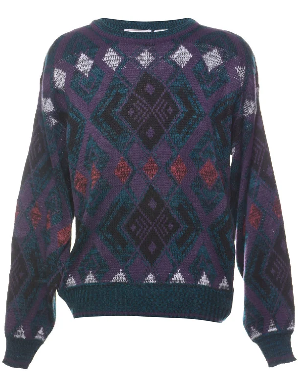 Geometric Pattern Jumper - M