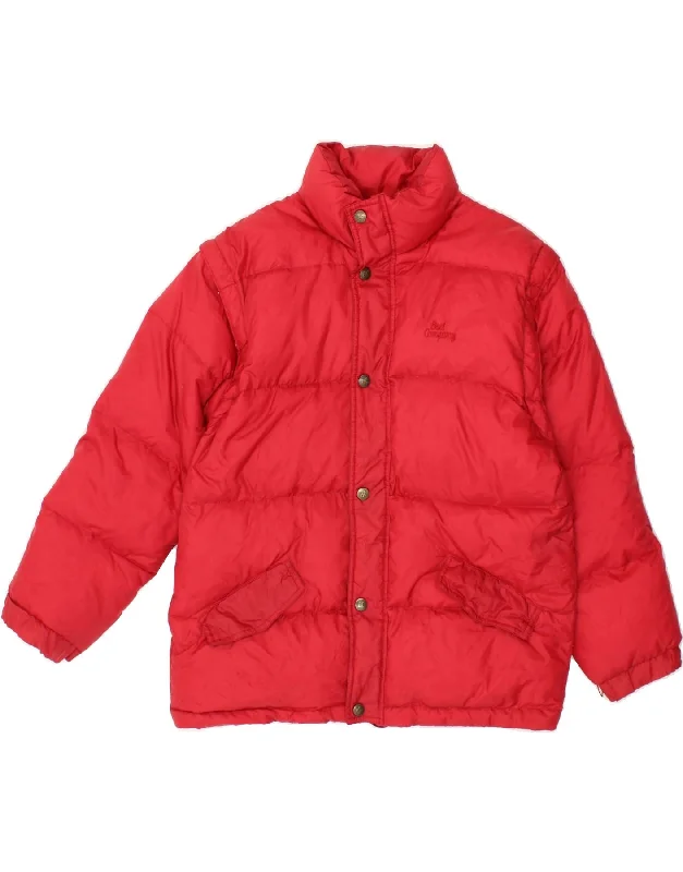 BEST COMPANY Womens Padded Jacket UK 10 Small Red Nylon