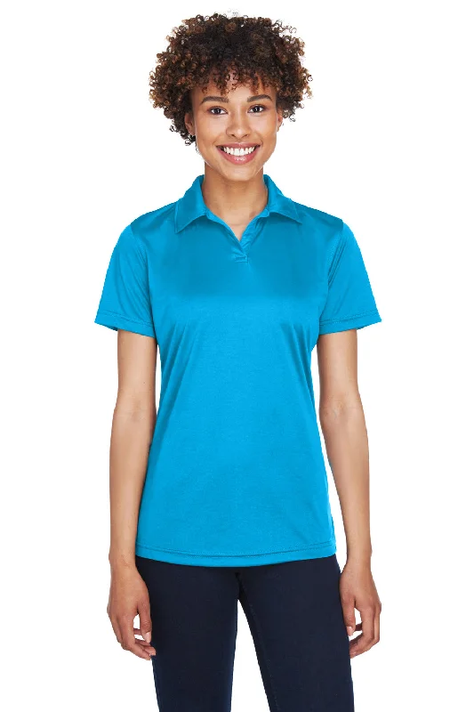 UltraClub Womens Cool & Dry Performance Moisture Wicking Short Sleeve Polo Shirt - Sapphire Blue