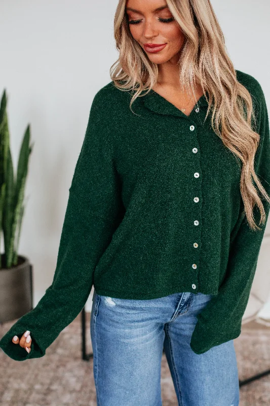 Brooke Cardigan - Forest Green