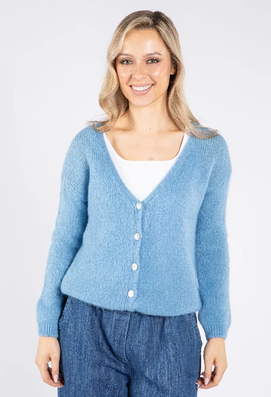 V Neck Buttoned Cardigan