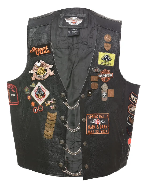 Harley Davidson Customised Waistcoat - XL