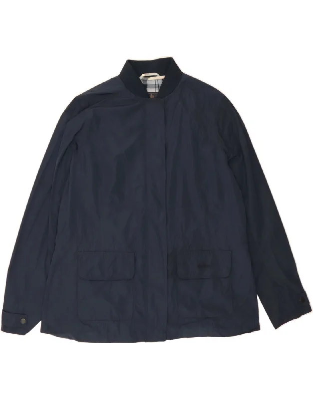 BARBOUR Womens Windbreaker Jacket UK 18 XL  Navy Blue