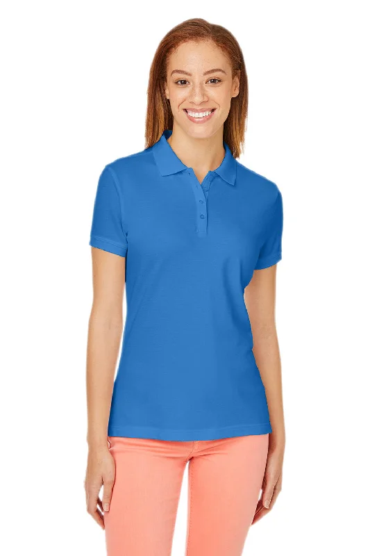 Devon & Jones Womens New Classics Performance Moisture Wicking Short Sleeve Polo Shirt - French Blue