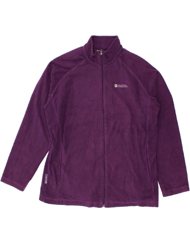 MOUNTAIN WAREHOUSE Womens Fleece Jacket UK 18 XL Purple Polyester