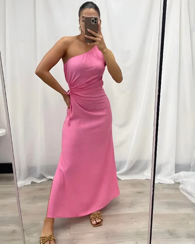 ANGELIKI MIDI DRESS -PINK