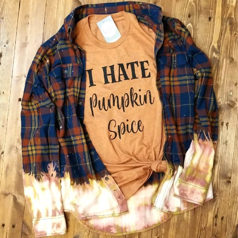 I Hate Pumpkin Spice - Heather Autumn Tee