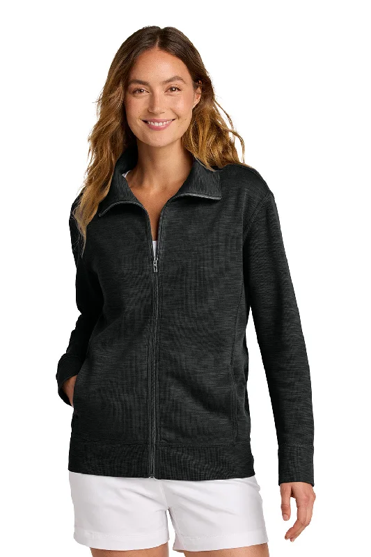 Tommy Bahama Womens Tobago Bay Full Zip Sweatshirt w/ Pockets - Black - NEW