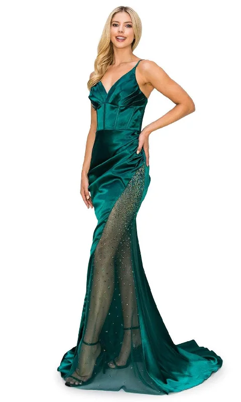 Cinderella Couture 8037J - Sleeveless Corset Prom Dress