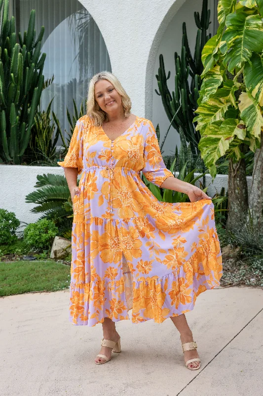 Billie Dress in Honey Bloom