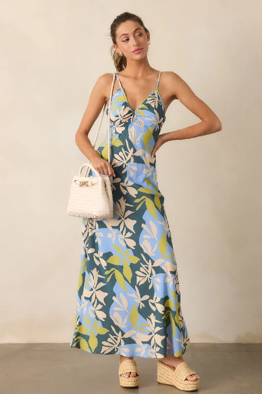 MINKPINK Artistic Garden Green Maxi Dress