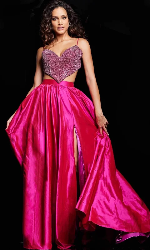 Jovani 37045 - Bejeweled Sweetheart Prom Dress