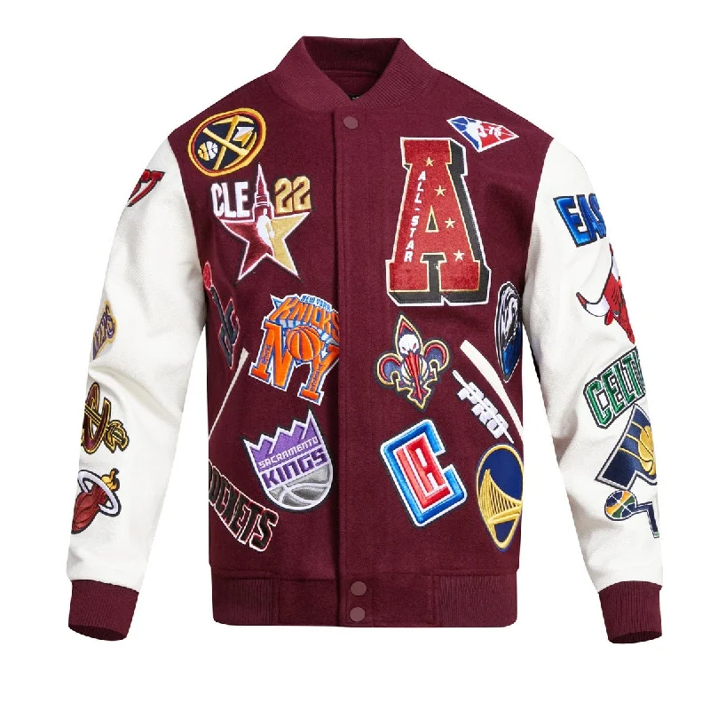 NBA ALL STAR 2022 MEN'S VARSITY JACKET (WINE)