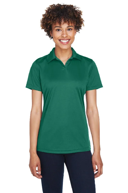 UltraClub Womens Cool & Dry Performance Moisture Wicking Short Sleeve Polo Shirt - Forest Green