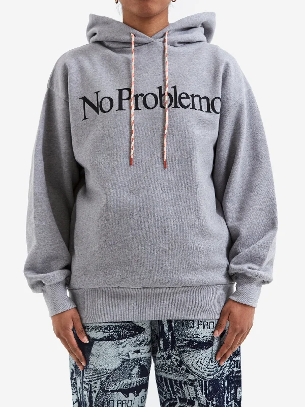 No Problemo Hoodie - Grey Marl