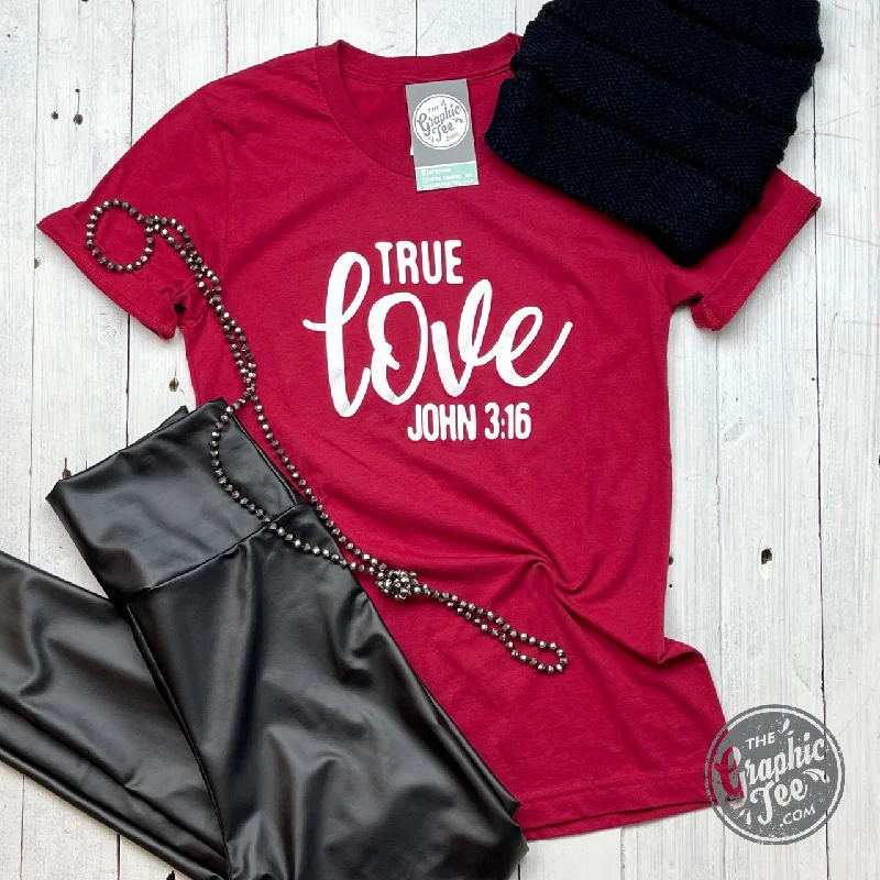 True Love John 3:16 - Cardinal Unisex Tee