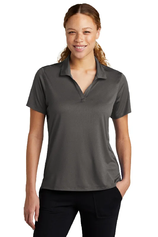 Sport-Tek Womens Sideline Moisture Wicking Short Sleeve Polo Shirt - Graphite Grey