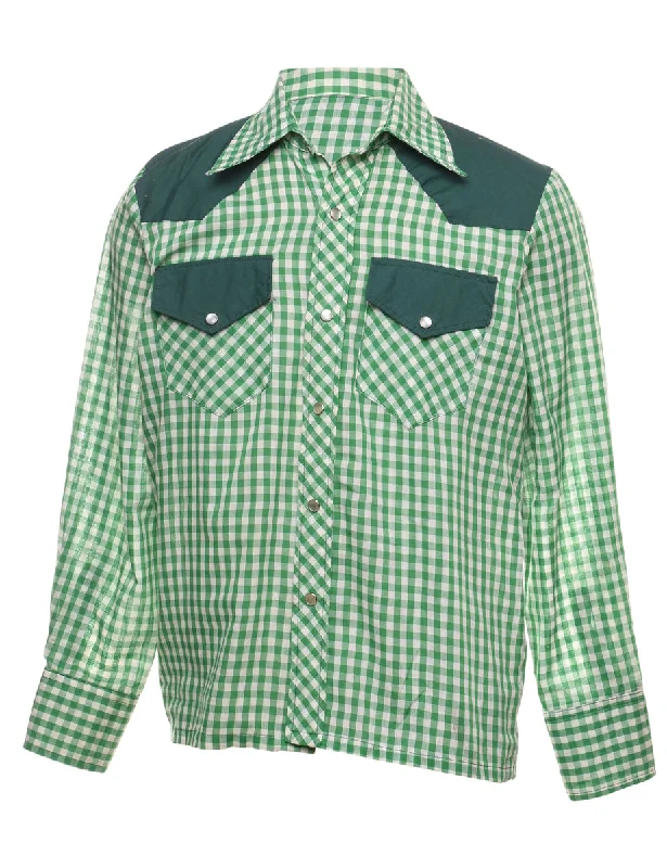 Gingham Western Shirt - S