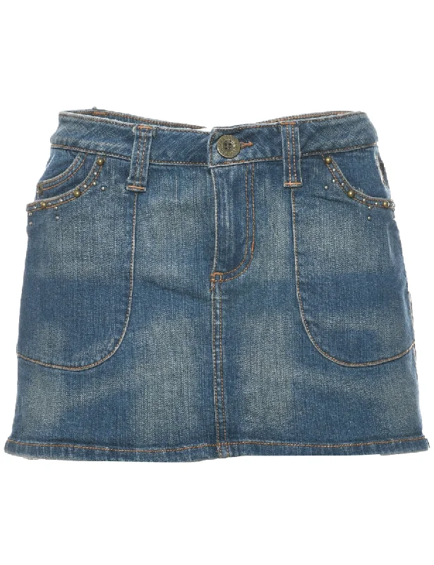 Harley Davidson Denim Skirt - L