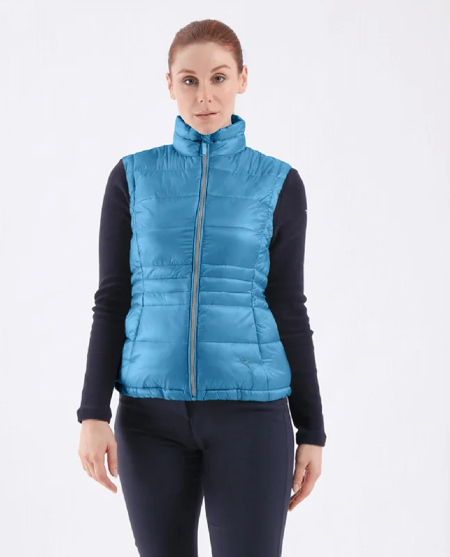 SIZE 10 - CHERVO Edvina Faux Down Vest Teal