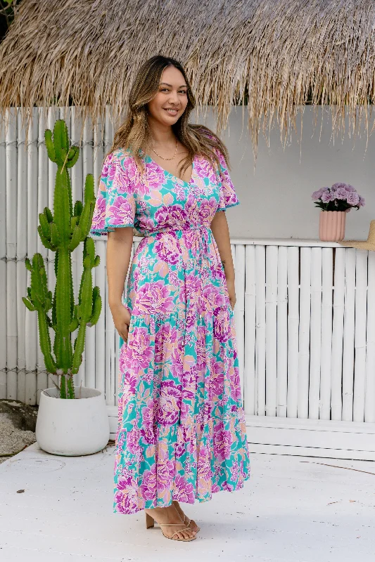 Charlize Maxi Dress in Destiny Print