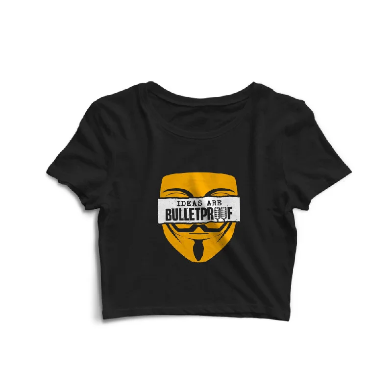 Ideas Are Bulletproof - SVK Official Crop Top