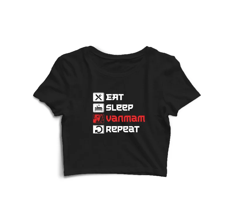 Eat Sleep Vanmam Repeat - SVK Official Crop Top