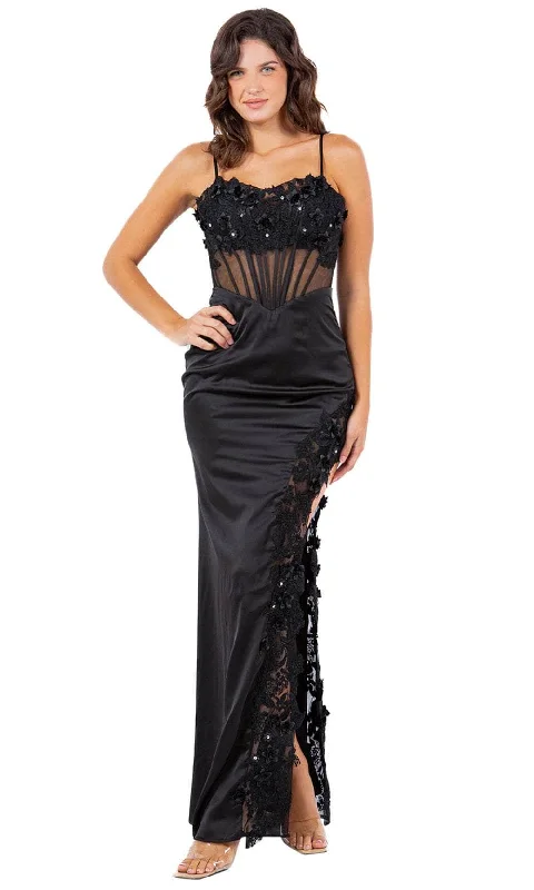 Cinderella Couture 8085J - Embroidered Sleeveless Prom Dress