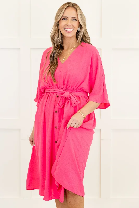 Hopelessly Yours Dress, Hot Pink