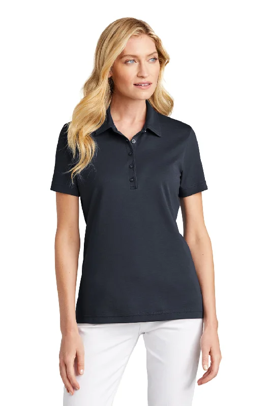 TravisMathew Womens Oceanside Wrinkle Resistant Short Sleeve Polo Shirt - Blue Nights