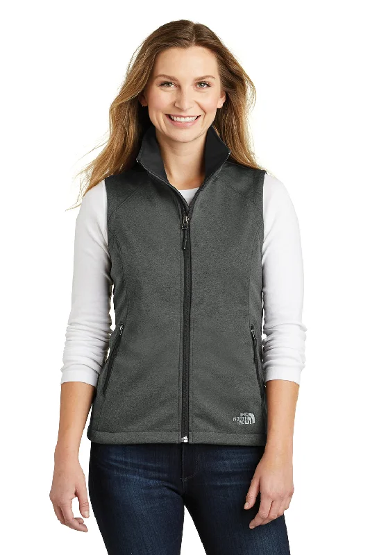 The North Face Womens Ridgeline Wind & Water Resistant Full Zip Vest - Heather Dark Grey