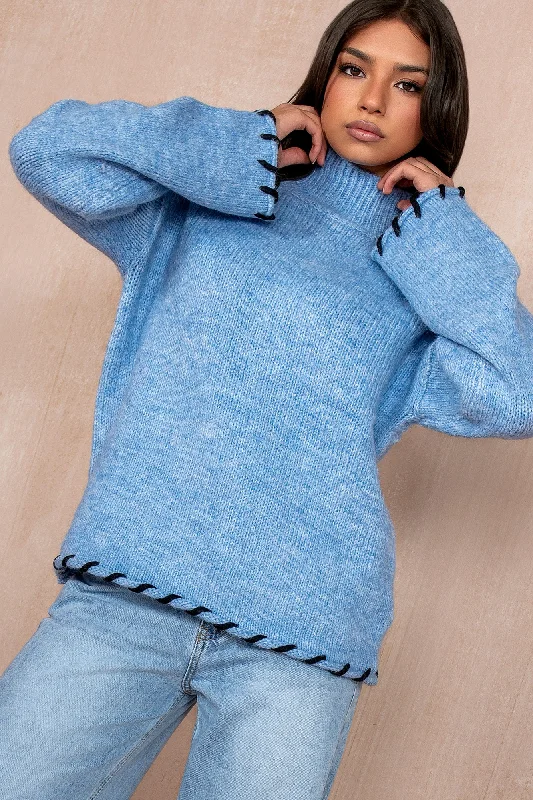 Tamara Blue Knit Jumper