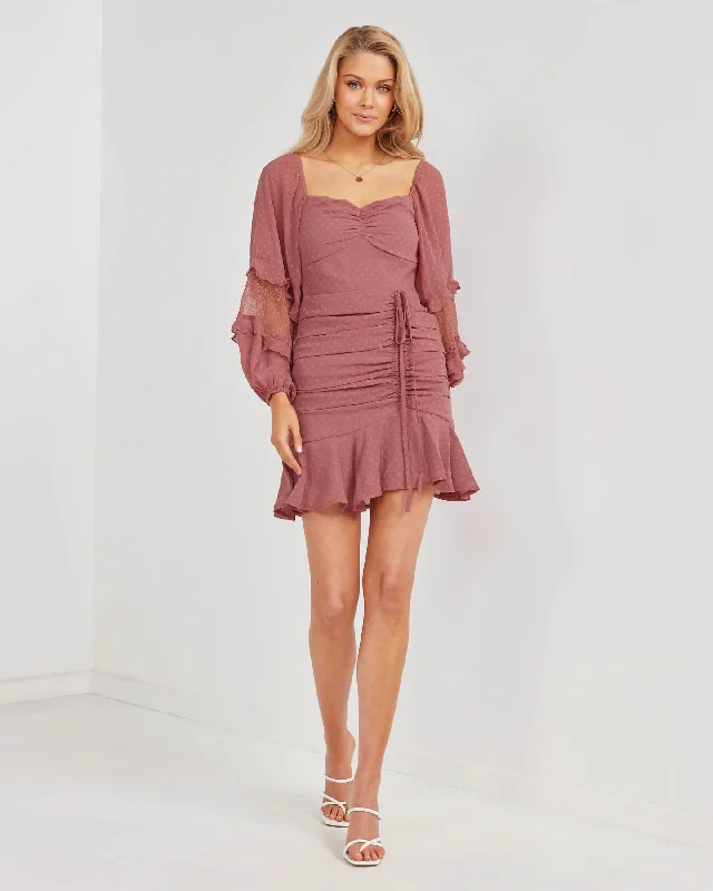 Georgia Dress-Mauve