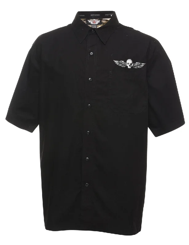 Harley Davidson Embroidered Smart Shirt - XL