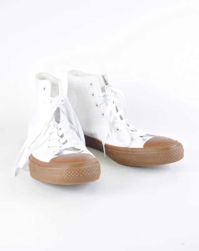 Gum-Sole White Hightop Converse - New But Imperfect