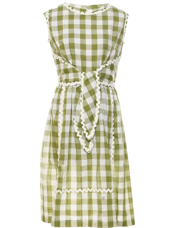 Gingham Dress - M