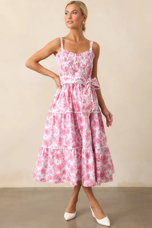 Darcy La France Dianthus Pink Maxi Dress