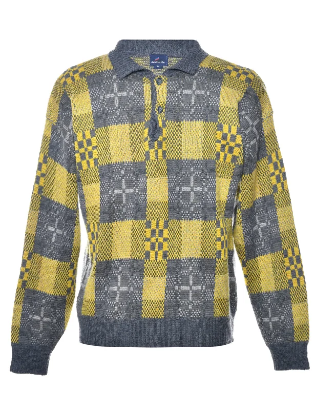 Geometric Pattern Jumper - M