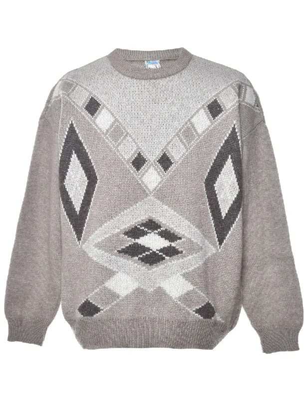 Geometric Pattern Jumper - XL