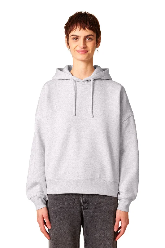 Stanley/Stella Womens Nora Hooded Sweatshirt Hoodie - Heather Cool Grey - NEW