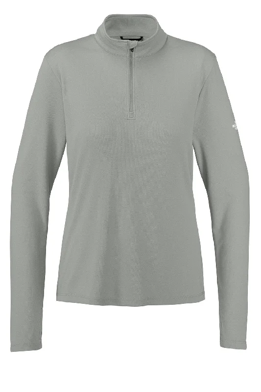 The North Face Womens Ambition Moisture Wicking 1/4 Zip Sweatshirt - Heather Meld Grey - NEW