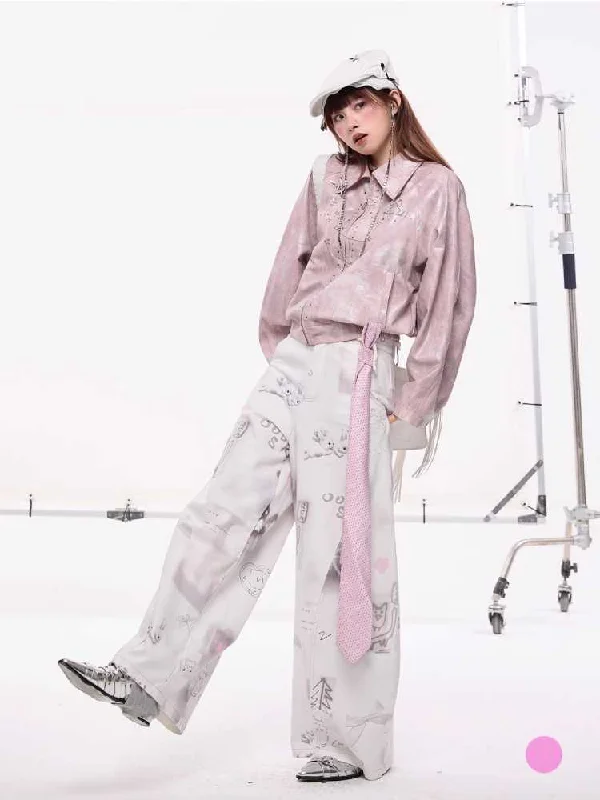 Original Print Wide Pants [S0000010421]