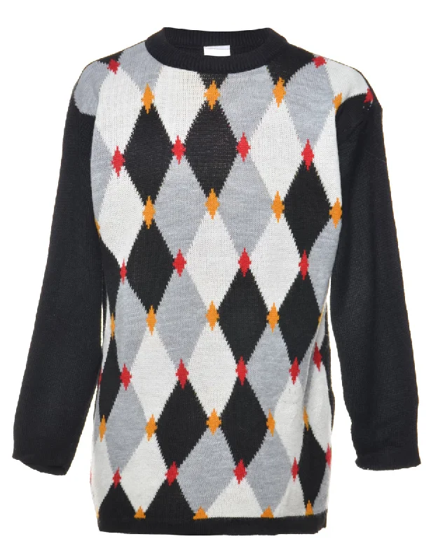 Harlequin Pattern Jumper - S