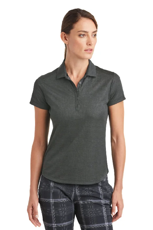 Nike Womens Dri-Fit Moisture Wicking Short Sleeve Polo Shirt - Anthracite Grey - Closeout