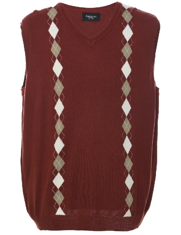 Haggar Argyle Sweater Vest - XL