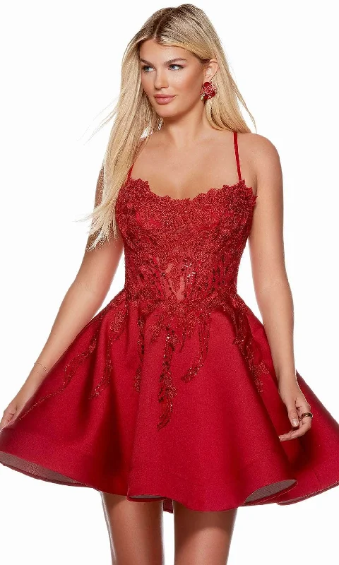 Alyce Paris 3117 - Embroidered Sleeveless Cocktail Dress