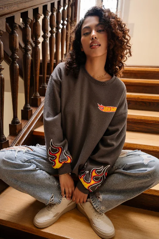 Hot Wheels™ Graphic Oversized Fleece Sweatshirt