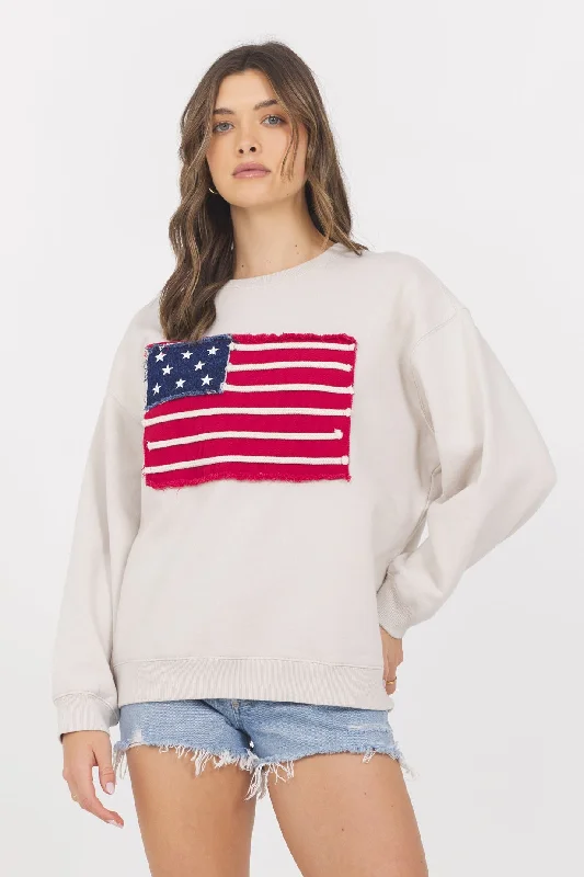 American Flag Crewneck